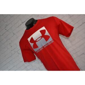 45939-a Under Armour Gym Shirt Workout Performance Loose Fit Red Size Large Mens